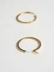 Серьги кольца золотые