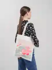 Розовый сумка - шоппер на плечо