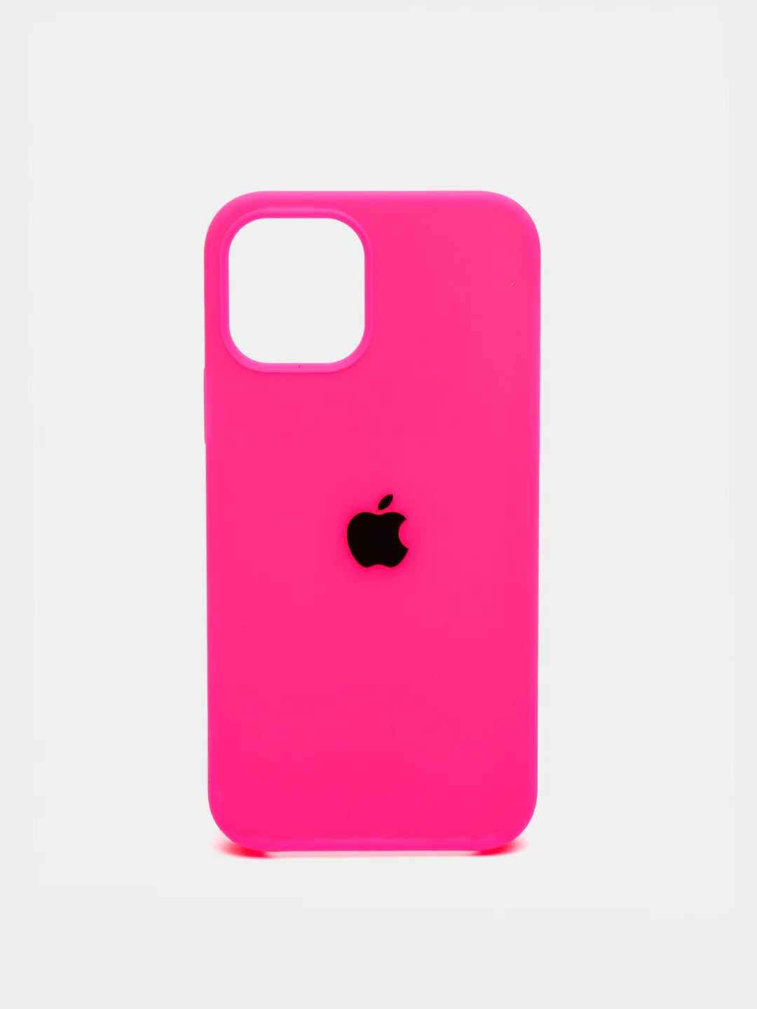 Фуксия чехол Silicone Case для iPhone 12, 12 Pro с открытым низом