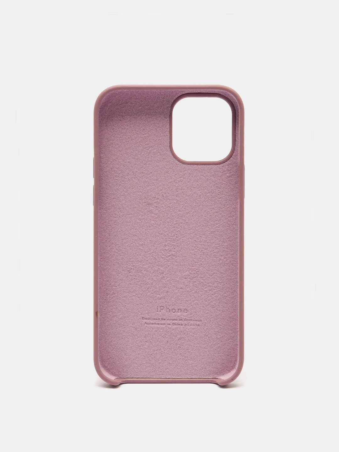 Индиго чехол Silicone Case для iPhone 12, 12 Pro с открытым низом