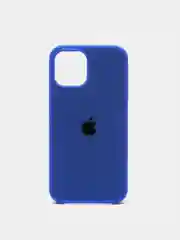Индиго чехол Silicone Case для iPhone 12, 12 Pro с открытым низом