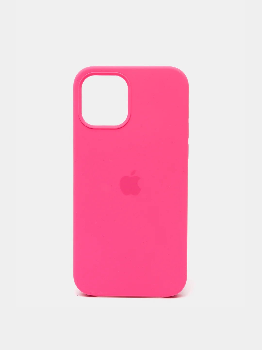 Тёмно-розовый чехол Silicone Case для iPhone 12, 12 Pro с открытым низом