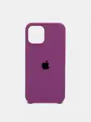 Пурпурный чехол Silicone Case для iPhone 12, 12 Pro с открытым низом
