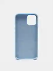 Небесно-голубой чехол Silicone Case для iPhone 12, 12 Pro с открытым низом