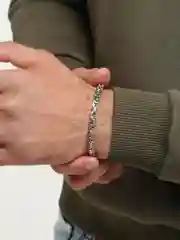 Серебряный браслет стальной