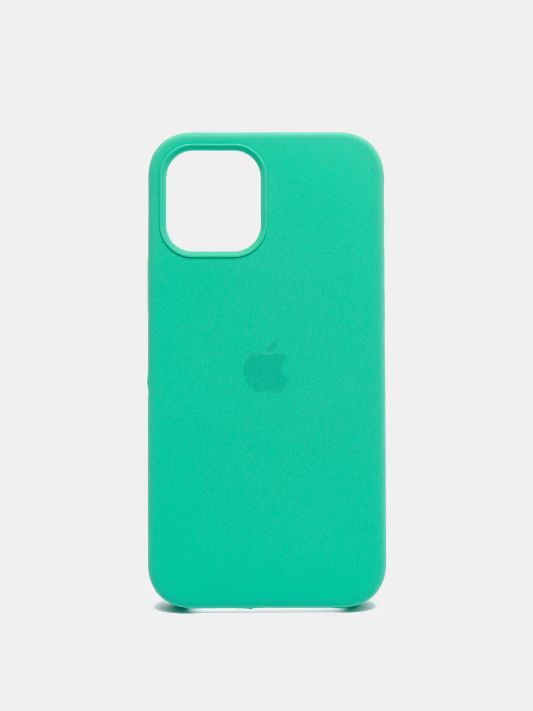 Мятный чехол Silicone Case для iPhone 12, 12 Pro с открытым низом
