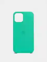 Мятный чехол Silicone Case для iPhone 12, 12 Pro с открытым низом