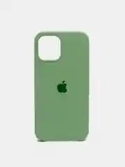 Лесной зеленый чехол Silicone Case для iPhone 12, 12 Pro с открытым низом