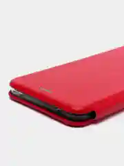 Красный чехол книжка Mi 11 Lite, Xiaomi 11 Lite 5G NE, Ми 11 Лайт, Сяоми 11 Лайт 5G НЕ