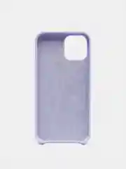 Лавандовый чехол Silicone Case для iPhone 12, 12 Pro с открытым низом