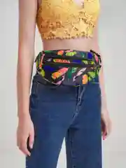 Черный сумка поясная