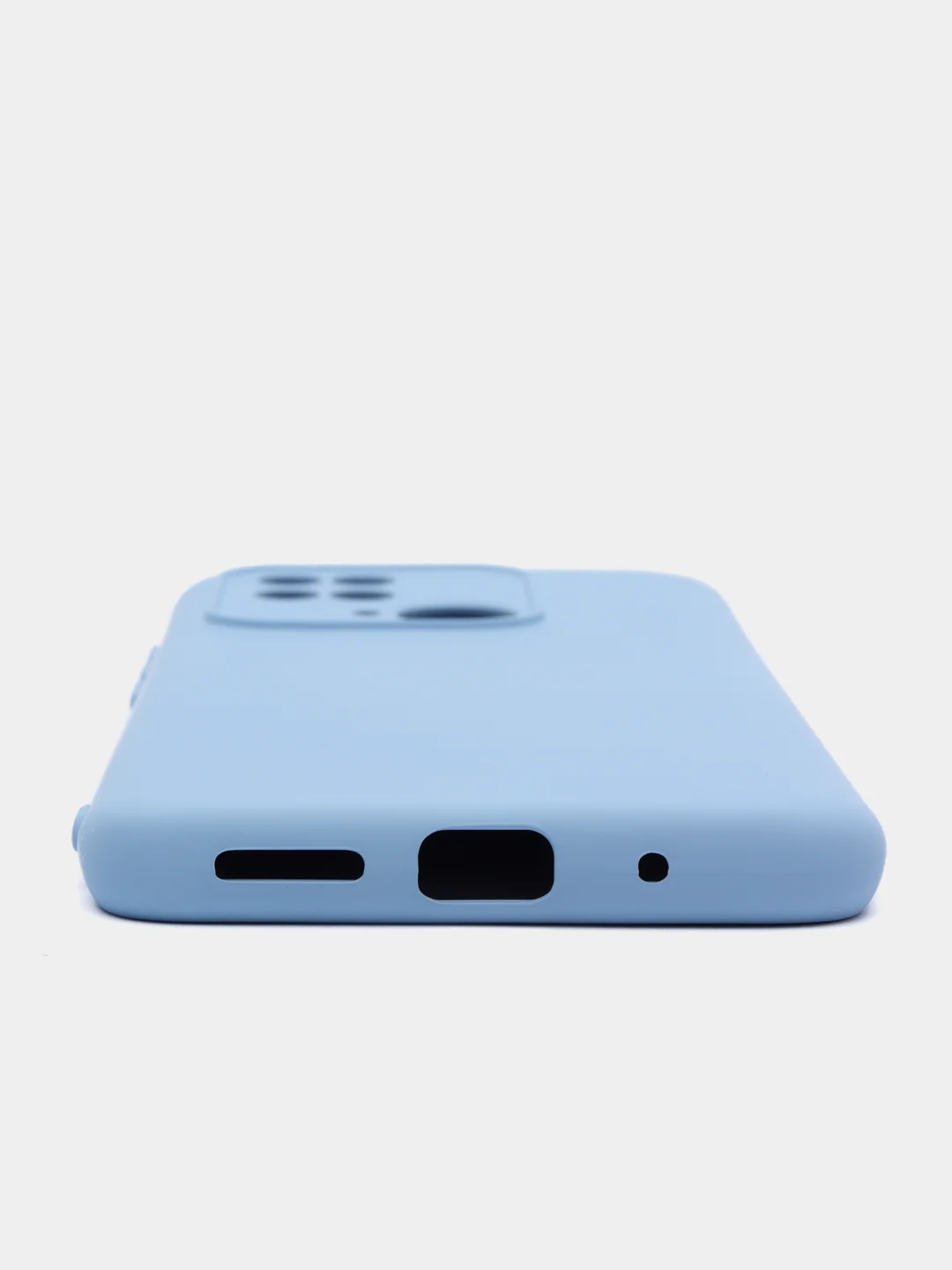 Голубой чехол Xiaomi Redmi 10C / Poco C40, Сяоми Редми 10С, силиконовый, с мягким подкладом