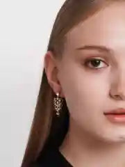 Серьги с фианитами