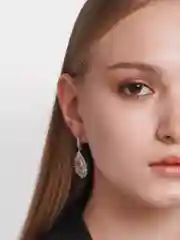 Серьги подвески с цирконами / Серьги нарядные