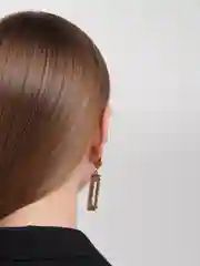 Серьги геометрия, бронза