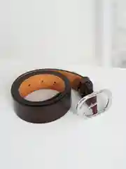 Коричневый ремень с металлической пряжкой, женский, 110см, 35мм