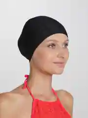 Черный шапочка тканевая для плавания для взрослых и детей, шапочка для бассейна