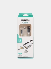 Кабель iPhone 5 Magnetic, магнитный, в коробке, серебро, 1 м