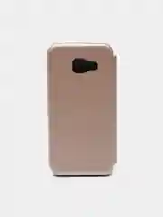 Золотой чехол книжка на Samsung Galaxy A3 2016 (A310), Самсунг Галакси А3 2016 (А310)