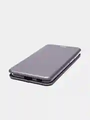 Серебряный чехол-книжка для Samsung Galaxy S21