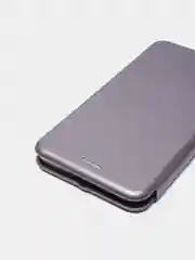 Серебряный чехол-книжка для Samsung Galaxy S21