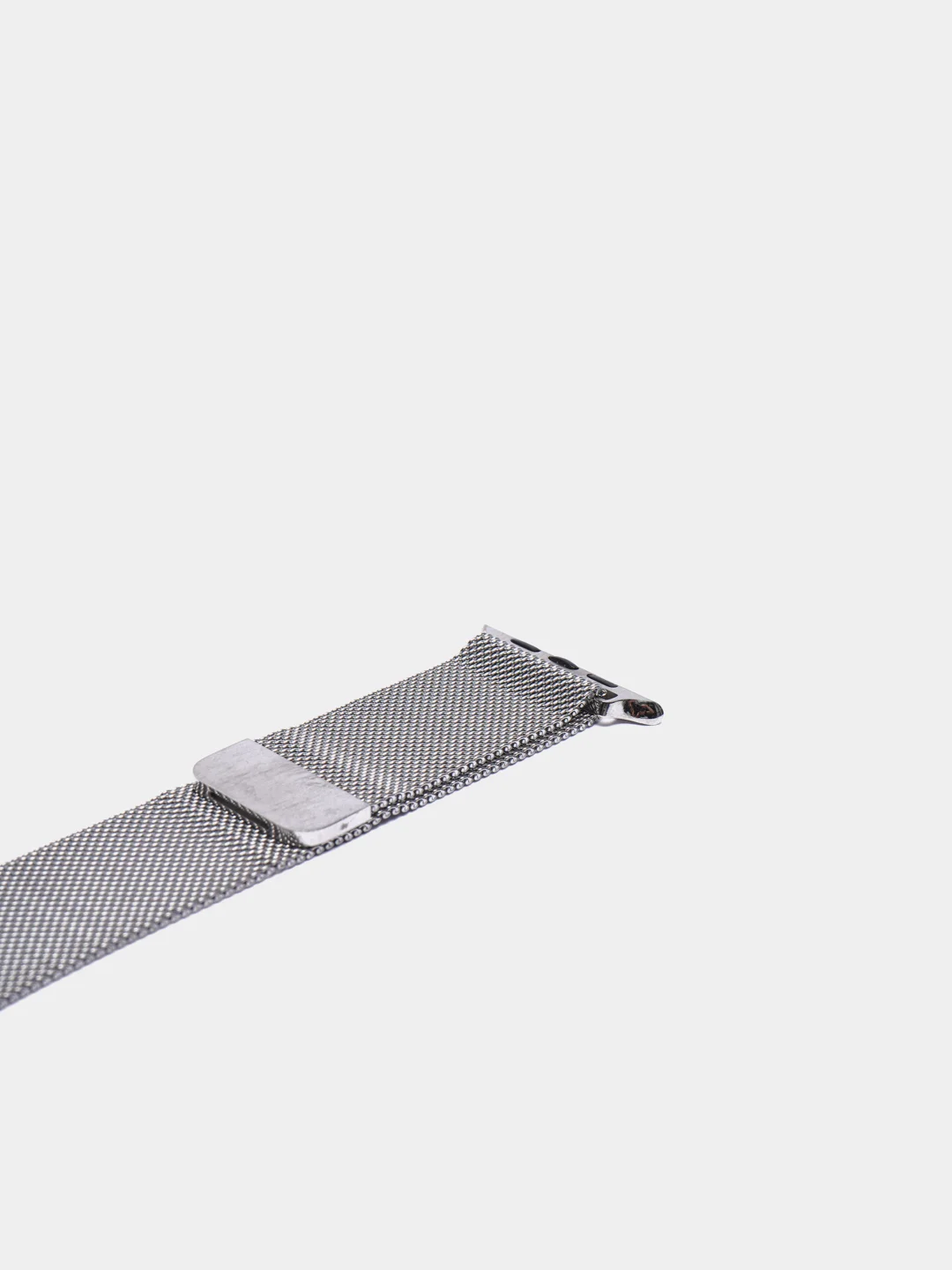 Серебряный ремешок Apple Watch 38 /40 /41, 42 /44 /45 мм миланское плетение (миланская петля)