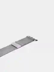 Серебряный ремешок Apple Watch 38 /40 /41, 42 /44 /45 мм миланское плетение (миланская петля)