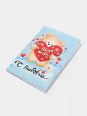 Блокнот "С любовью" на скрепке, А6, 32 листа