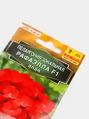 Семена цветов Пеларгония "Рафаэлла F1", алая, 5 штук, Аэлита