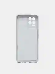 Белый чехол для Realme 8 / 8 Pro c защитой камеры и бархатом внутри