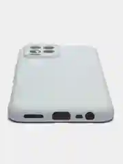 Белый чехол для Realme 8 / 8 Pro c защитой камеры и бархатом внутри