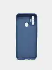 Синий чехол с защитой камеры и бархатом внутри TECNO SPARK 7
