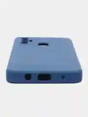 Синий чехол с защитой камеры и бархатом внутри TECNO SPARK 7