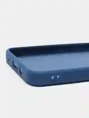 Синий чехол с защитой камеры и бархатом внутри TECNO SPARK 7