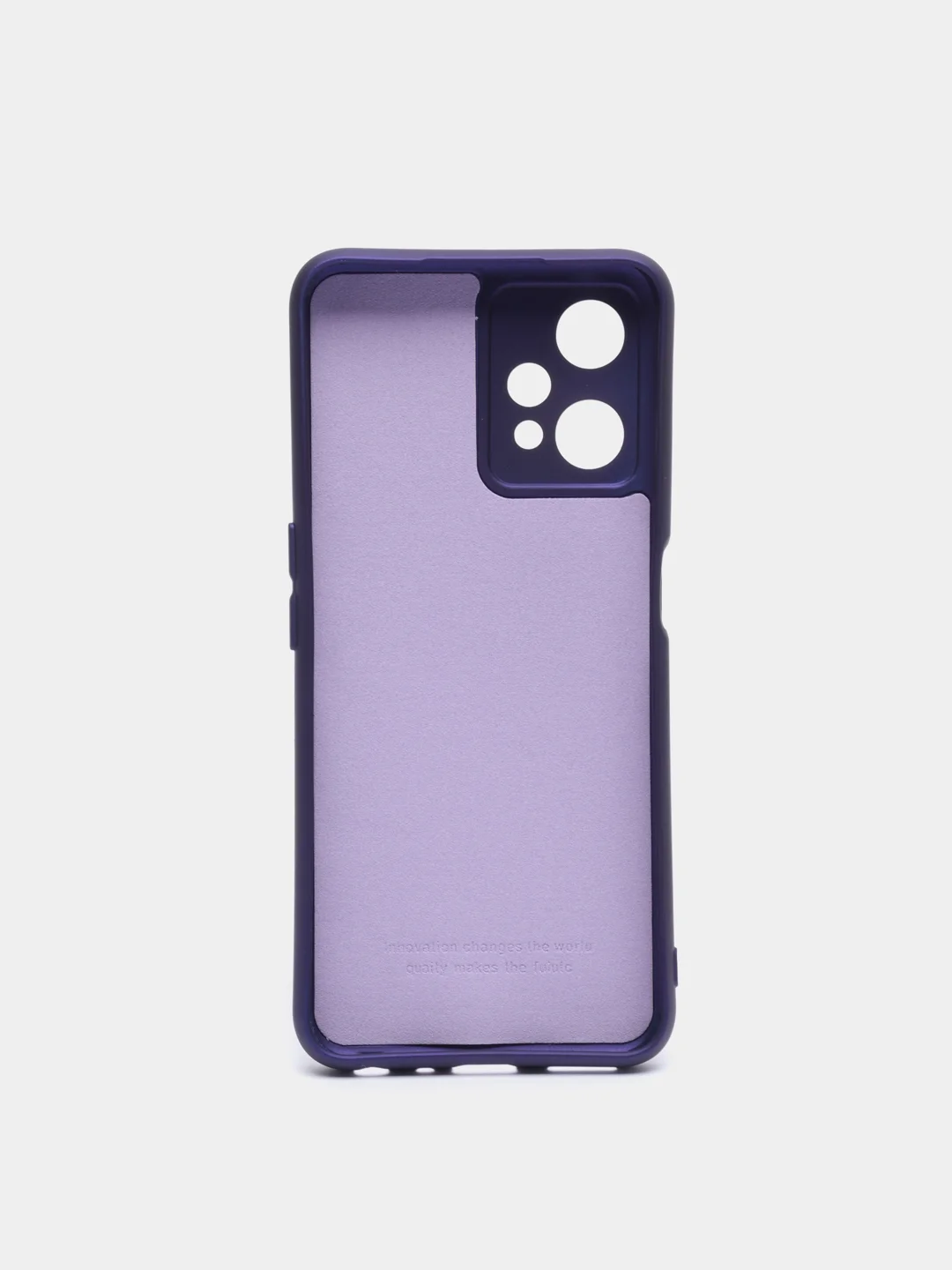 Фиолетовый чехол с защитой камеры и бархатом внутри Realme 9 PRO / Realme 9 5g / Realme Q5