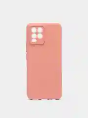 Коралловый меланж чехол для Realme 8 / 8 Pro c защитой камеры и бархатом внутри