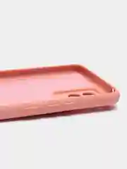 Коралловый меланж чехол для Realme 8 / 8 Pro c защитой камеры и бархатом внутри
