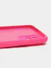 Фуксия чехол для Realme 8 / 8 Pro c защитой камеры и бархатом внутри
