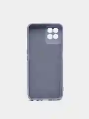Синий меланж чехол с защитой камеры и бархатом внутри Realme 8i