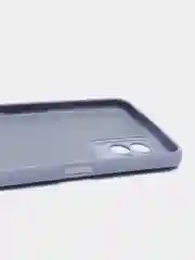 Синий меланж чехол с защитой камеры и бархатом внутри Realme 8i