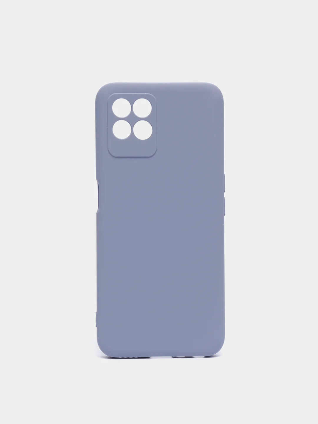 Синий меланж чехол с защитой камеры и бархатом внутри Realme 8i