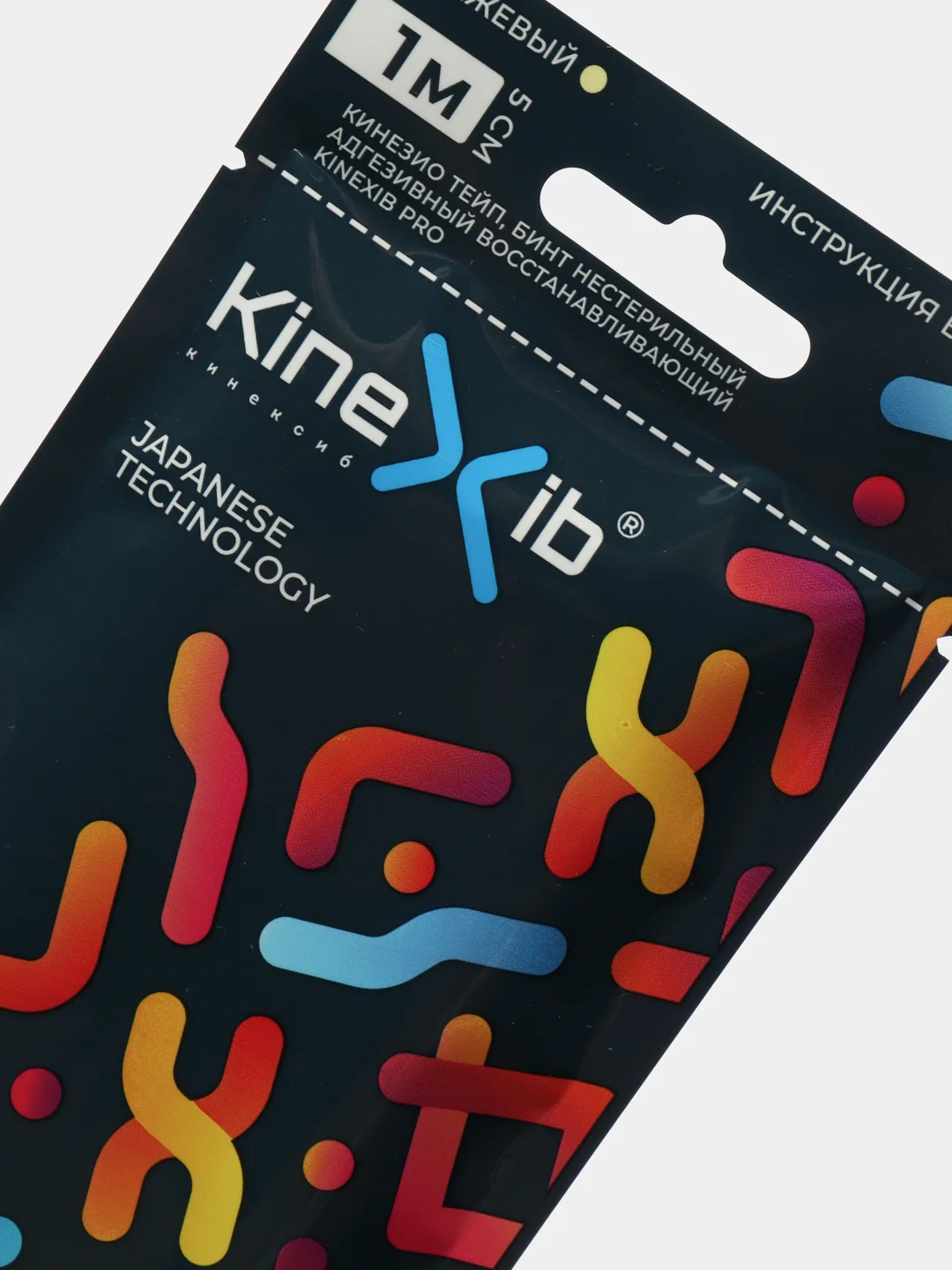 Бежевый кинезио тейп KineXib Pro для тела, 1м