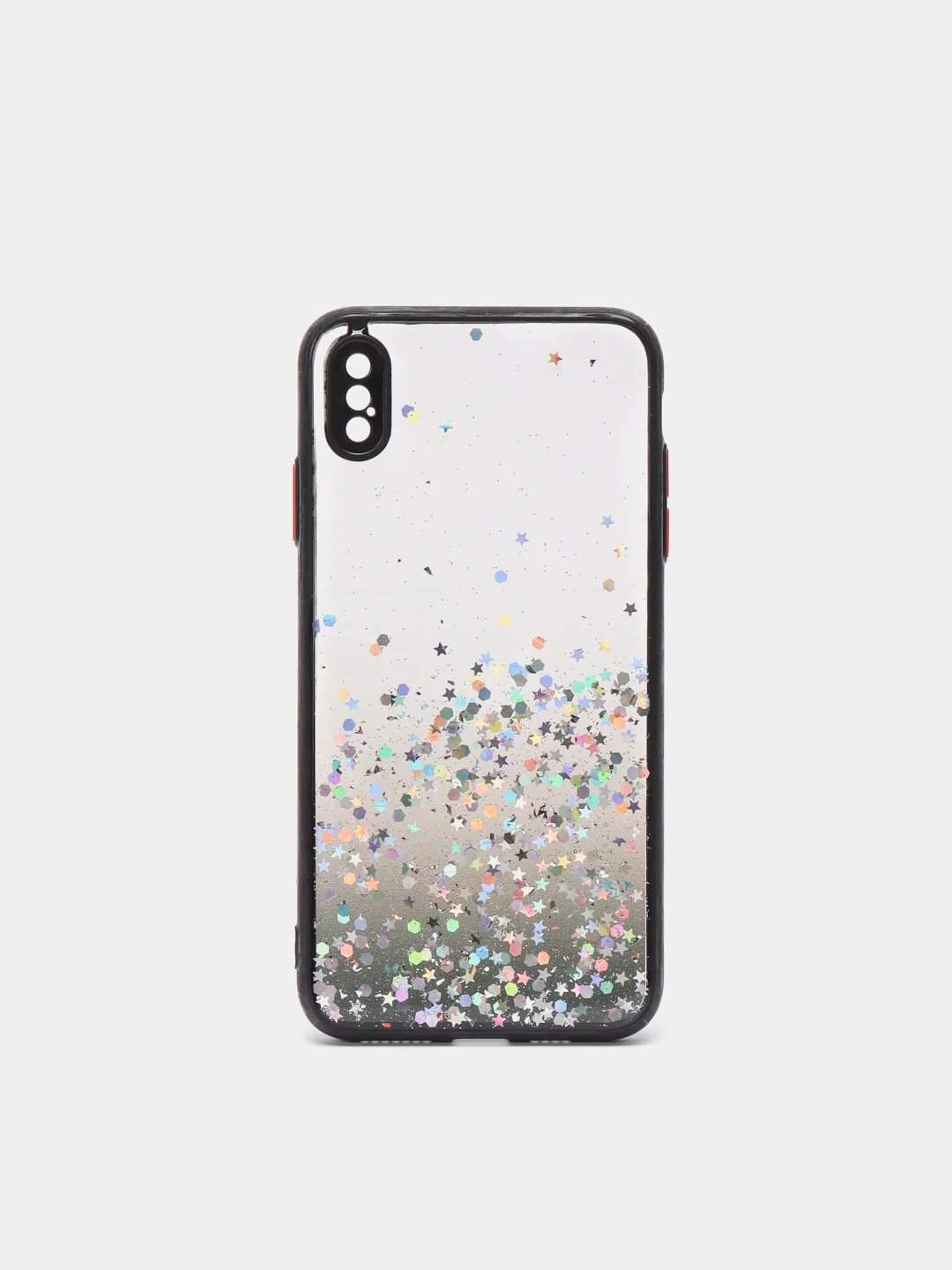 Черный чехол для Iphone XS Max, с блестками, силиконовый