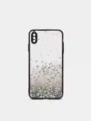 Черный чехол для Iphone XS Max, с блестками, силиконовый