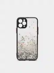 Черный чехол для iPhone 11 Pro с блестками, силиконовый