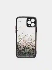 Черный чехол для iPhone 11 Pro с блестками, силиконовый