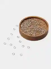 Серебряный кольца соединительные, разъёмные (штуки, граммы)
