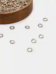 Серебряный кольца соединительные, разъёмные (штуки, граммы)