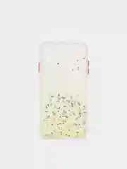 Желтый чехол для Iphone XS Max, с блестками, силиконовый