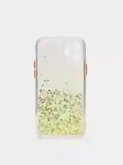 Желтый чехол для iPhone 11 Pro с блестками, силиконовый